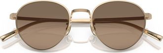 Oliver Peoples 49mm Small Polarized Phantos Sunglasses in Gold at Nordstrom