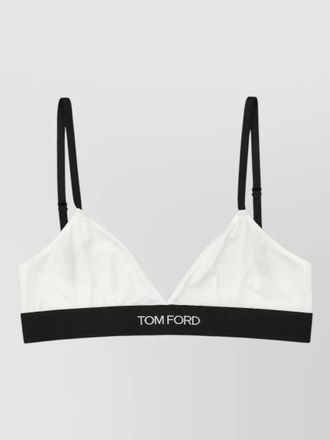 Tom Ford bralette logo design adjustable straps elastic band