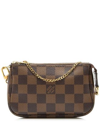 Louis Vuitton Brown Damier Ebene Mini Pochette Accessoires (Authentic Pre- Loved)