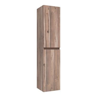 Marcel Breuer Solution Badkamerkast - 160x35x35cm - 2 greeploze links- rechtsdraaiende deur - MFC - Almond