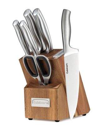 Cuisinart 7Pc Stainless Steel Cutlery Block Set With Sharpener C77ss-7Pbs