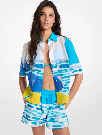 Michael Kors X Christina Zimpel Cotton Lawn Shirt