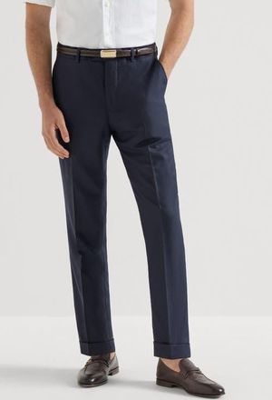 Brunello Cucinelli Lightweight cashmere trousers in Navy Blue at Nordstrom, Size 44 It
