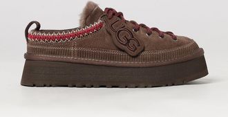 UGG Heritage Suede Sabots with Platform Sole and Wool Lining