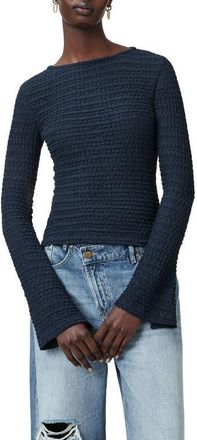 AllSaints Aki Connie Boatneck Top in Midnight Blue at Nordstrom, Size 0 Us