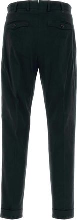 Pantaloni Torino Mens Black Stretch Cotton Pant 0990 Exterior: Elastane Pantaloni Trousers