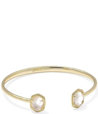 Kendra Scott Womens Daphne Frame Cuff Bracelet In Gold Ivory Mother Of Pearl