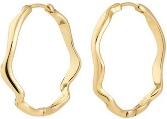 Pilgrim gold plated oorbellen Larkin