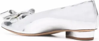 Ferragamo Viva Ballerina Flat - Silver