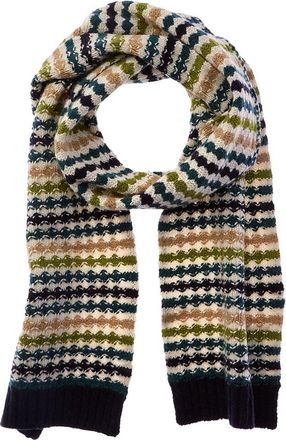Todd Snyder Todd Snyder Bubble Stripe Wool Scarf