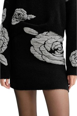 Gestuz GZrosaly Rok - Dames - Korte rokken - Zwart - M - Wol - Rokken