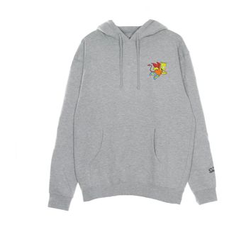 Market Hoodies, male, Gray, Size: L Devil Arc Hoodie X The Simpsons