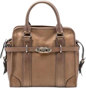Burberry Tweedehands leren handtassen - Dames - Vintage Handtas - Bruin - ONE Size - Vintage