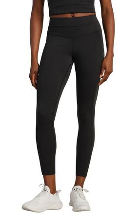 Rhone Heather Revive Pocket 7/8 Leggings in Black Heather at Nordstrom, Size Medium