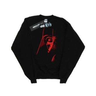 Star Wars Heren Vader Rood Gezicht Sweatshirt (Zwart)