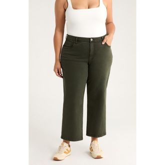 Kut from the Kloth High Waist Ankle Wide Leg Jeans in Sherwood Forest at Nordstrom Rack, Size 16W