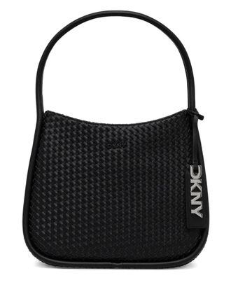 DKNY woven leather tote bag - women - Calf Leather - One Size - Black