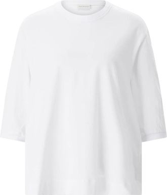 Dries Van Noten Herissa T-Shirt - Dames - T-shirts - Wit - M - Katoen - Tops