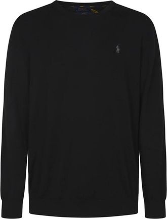 Polo Ralph Lauren Lange Mouw Sweater Collectie - Heren - Ronde hals truien - Zwart - XL - Katoen - Truien & Vesten