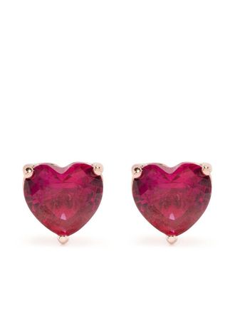 Kate Spade New York crystal heart-stud earrings - Gold
