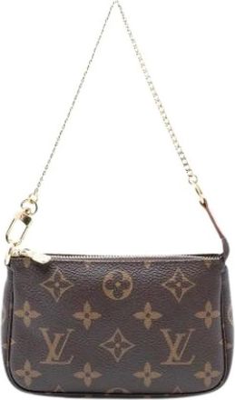Louis Vuitton Pre-owned Mini Bags, female, Brown, Size: ONE SIZE Pre-owned Canvas Mini Bag