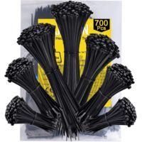 OEM 700 Bridas De Nailon De 100/150/200/250/300 Mm X 3,6 Mm - Resistentes Al Calor Y Al Fr&iacute;o - Para La Gesti&oacute;n De Cables De Pc Y Jard&iacute;n - Crezuo