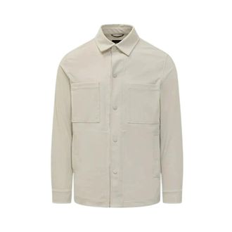 HUGO BOSS Light Jackets, male, White, M, Sahariana Jacket