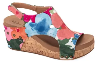Corkys Footwear Womens Carley Wedge In Multi