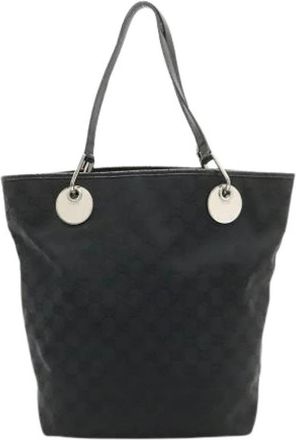 Gucci Pre-owned Vintage Tote Bag - Dames - Vintage Shopper - Zwart - ONE Size - Leer - Vintage