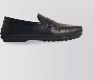 Tod's penny strap round toe loafers