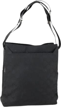 Gucci Pre-owned Canvas Schoudertas - Dames - Vintage Schoudertas - Zwart - ONE Size - Vintage