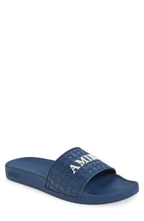Amiri MA Quad Slide Sandal in Midnight Blue at Nordstrom, Size 15Us