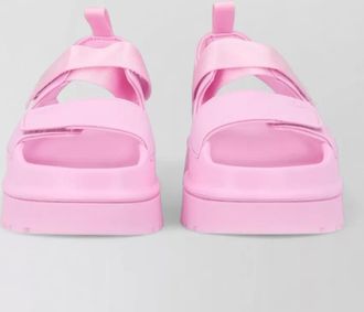 UGG sandals open toe platform sole pull tab