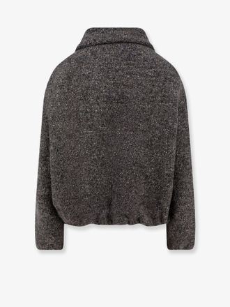 Alysi Womens Jacket M&eacute;lange Brown Virgin Wool