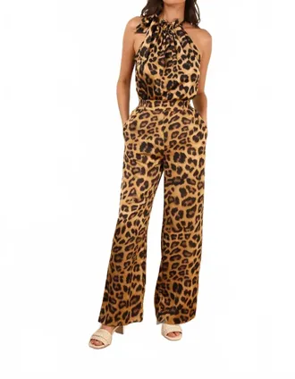 Choklate Paris Palazzo Pants In Leopard Print