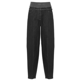 PANICALE Panicale, Dames, Jeans, Zwart, Maat: S Katoen