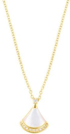 Adornia Mother-of-Pearl & Cubic Zirconia Pendant Necklace in Gold-White at Nordstrom Rack