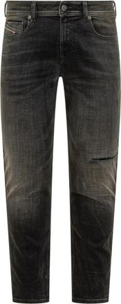 Diesel Black Skinny Mid Rise Jeans