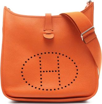Herm&egrave;s Borsa a spalla Evelyn 3 Troyes GM 2011 - Arancione