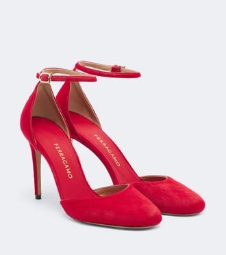 Ferragamo Maily calf hair pumps