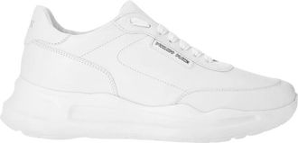 Philipp Plein Runner Sneaker - unisex - Sneakers - Wit - 45 EU - Leer - Schoenen