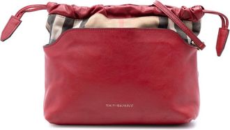 Burberry Pre-owned Burberry House Check Canvas and Calfskin Little Crush Crossbody ITCF&10SCA