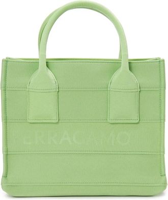 Ferragamo Handtas - Dames - Handtassen - Groen - ONE Size - Tassen