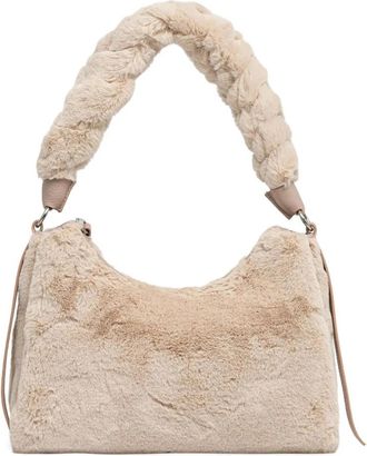 Coccinelle Boheme Schoudertas - Dames - Schoudertassen - Beige - ONE Size - Leer - Tassen