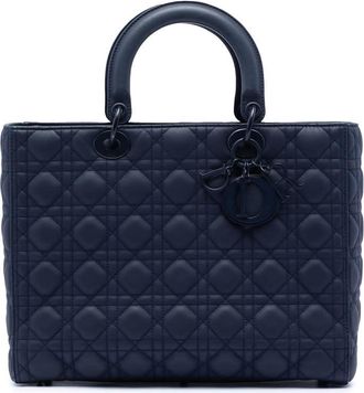 Dior Pre-owned Dior Large Ultra Matte Calfskin Cannage Lady Dior Ladies BMEQW5YLQ4HT2UMD
