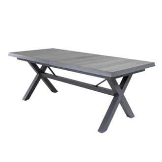 ED&Egrave;N JARD&Iacute; Mesa de jard&iacute;n extensible 202 a 264 cm antracita