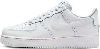 Nike Nike Air Force 1 07 LV8 Mens Shoes, White/Medium Soft Pink/Malachite/White, 14 UK