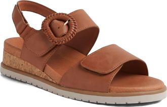 Ziera Womens Vatch Sandals - Wide In Tan-Almond Sole Leather