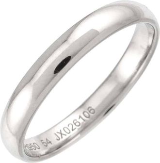 Van Cleef & Arpels Silver Platinum 950 Band Ring (Pre-Owned)