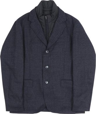 Herno Blazer - Heren - Blazers - Blauw - L - Leer - Jassen